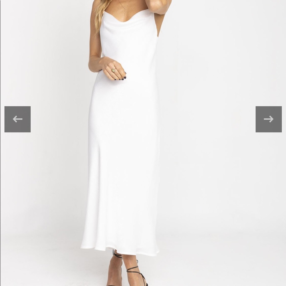 White Slip Dress RESA Size Med. Bridal